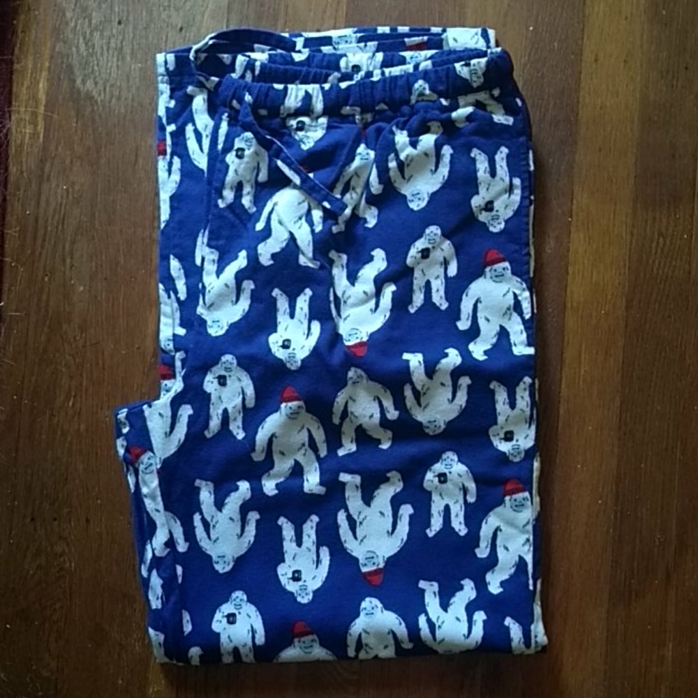 Men's flannel pajama pants, size Large
